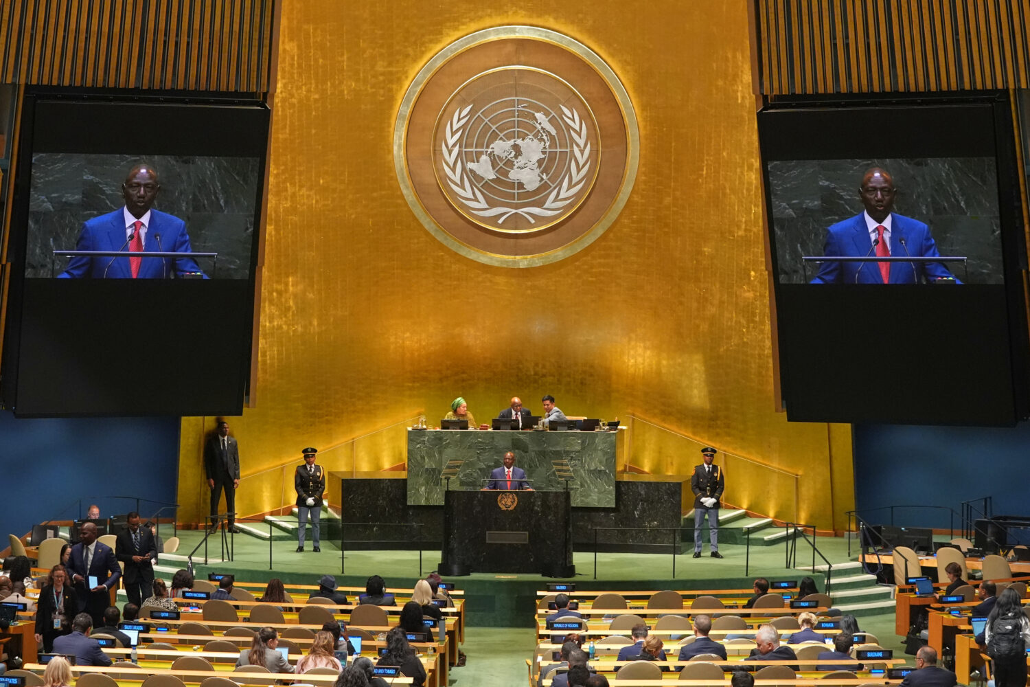 President of Kenya William Samoei Ruto, addresses the 81st session of the United Nations General As...