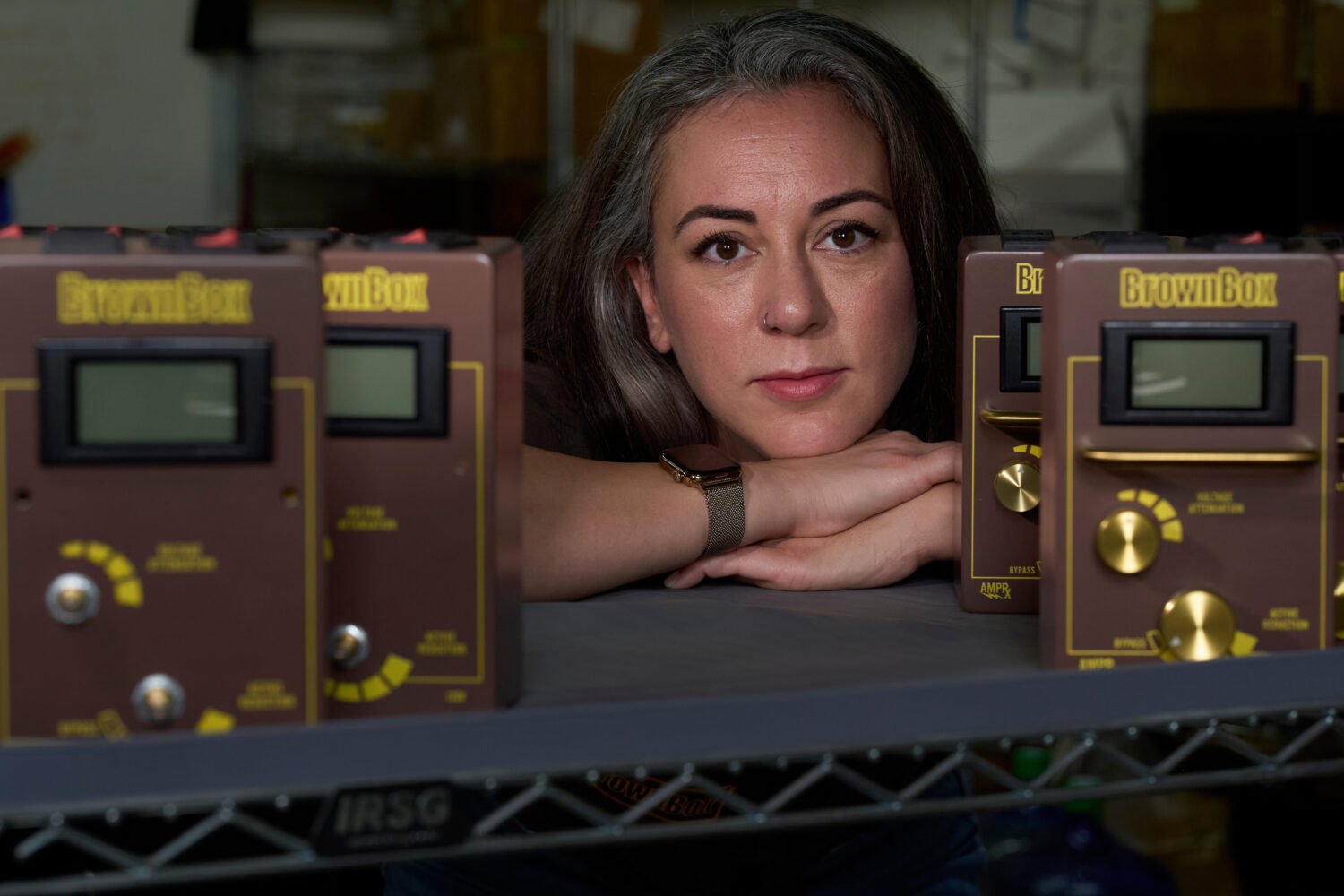 Cassandra Sotos, co-owner and CEO of AmpRx, poses for a portrait at the company's warehouse Saturda...