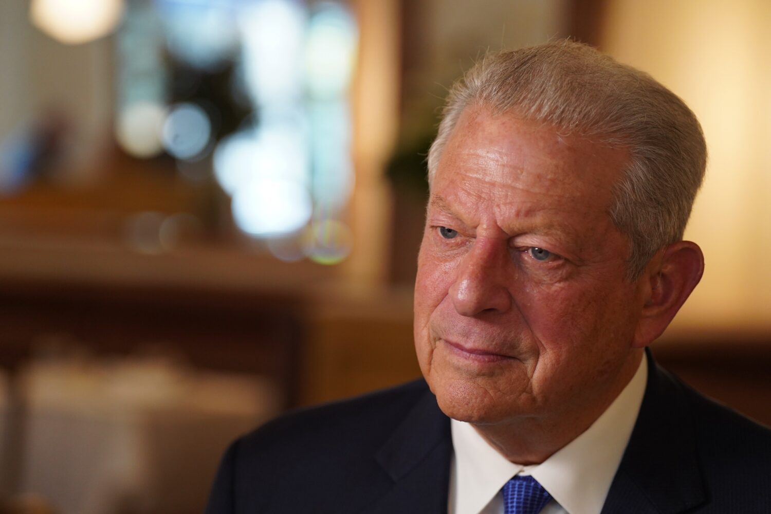 Former Vice President Al Gore listens during an interview in New York on Monday, Sept. 21, 2026. (A...