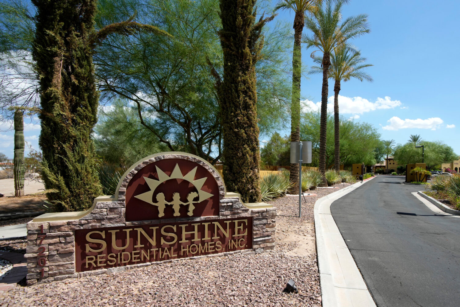 The Sunshine Residential Homes headquarters in Glendale, Ariz., on Thursday, Sept. 3, 2026. (AP Pho...