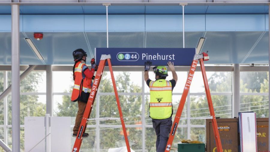 Light rail Pinehurst Station Sound Transit...