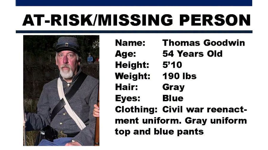 yelm missing civil war man...