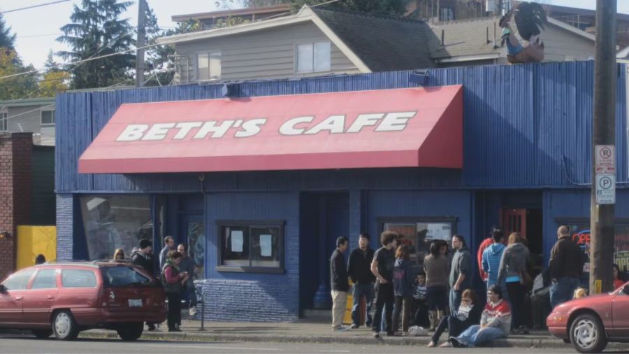beth's cafe reopens...