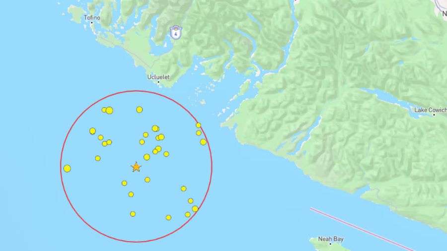 wa coast earthquake...