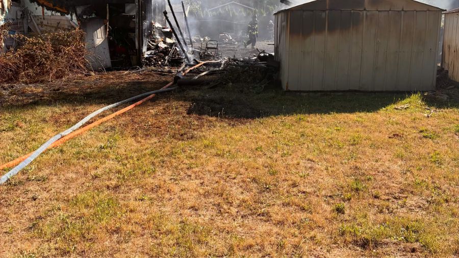 Port Orchard mobile home fire...