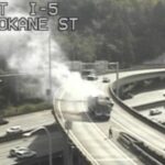 NB I-5 off-ramp to West Seattle back open after garbage truck fire