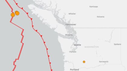 earthquake B.C. wa tsunami...