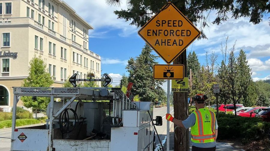 Bellevue speed camera ticket...
