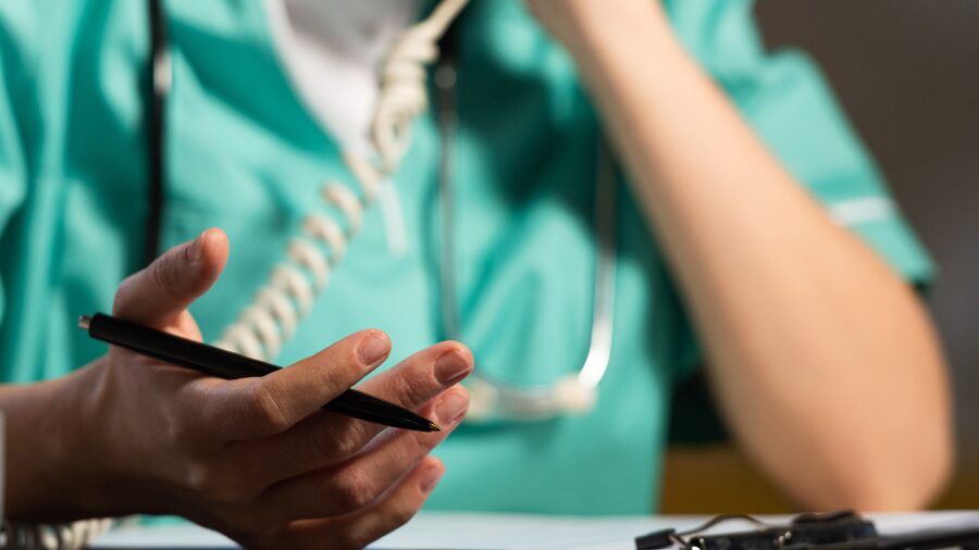 nurse on phone...