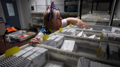 vote-by-mail ballots...