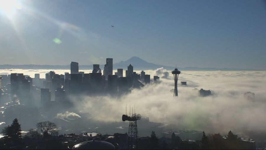 morning fog western washington...