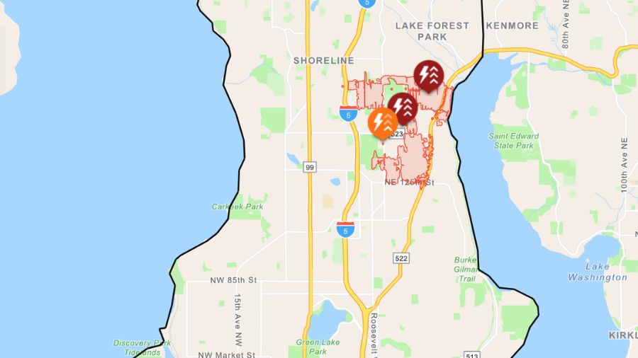power outage north seattle...