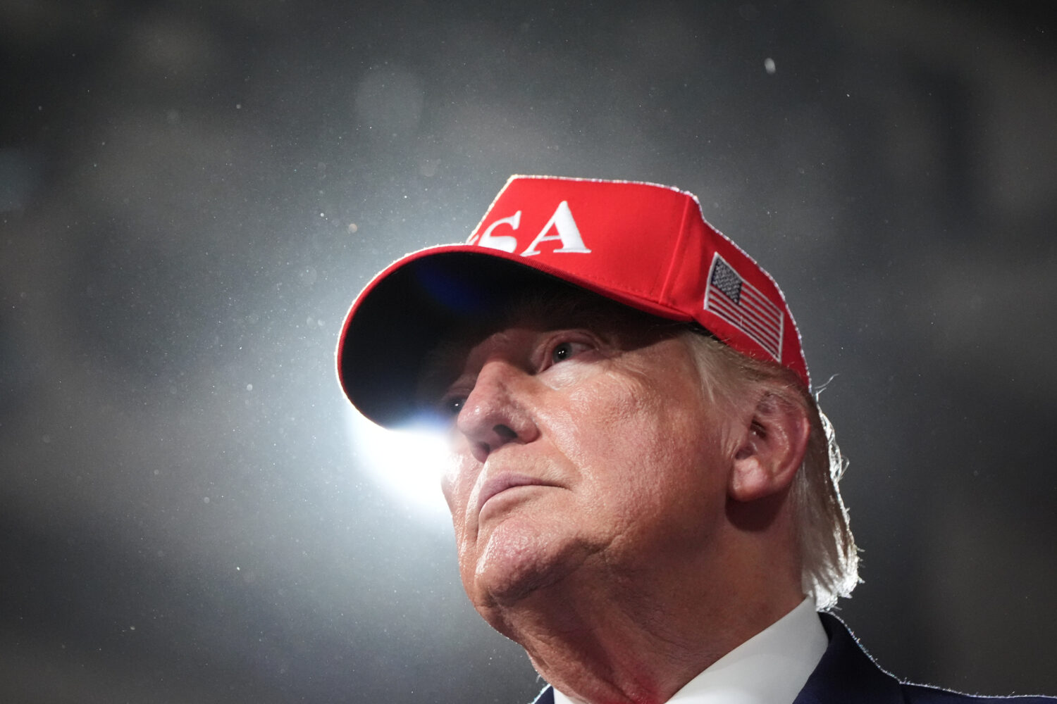 President Donald Trump speaks at a campaign rally at Majestic Valley Arena, Wednesday, Oct. 14, 202...