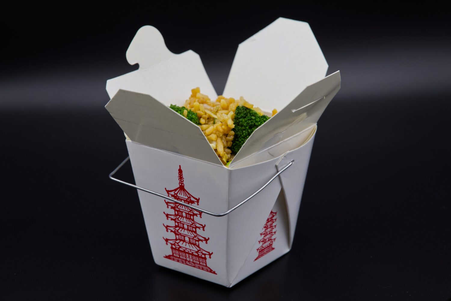 A Chinese takeout container with fried rice inside is photographed in Phoenix, May 12, 2026. (AP Ph...