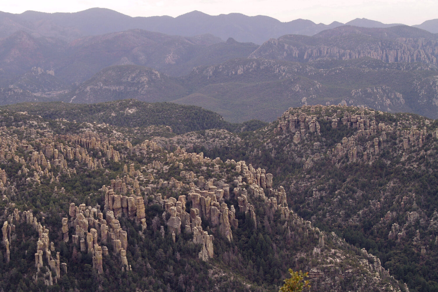 This photo provided by the National Parks Service shows Chiricahua National Park in Arizona on Apri...