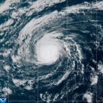 Nolo becomes a Category 3 Hurricane in the remote Pacific Ocean