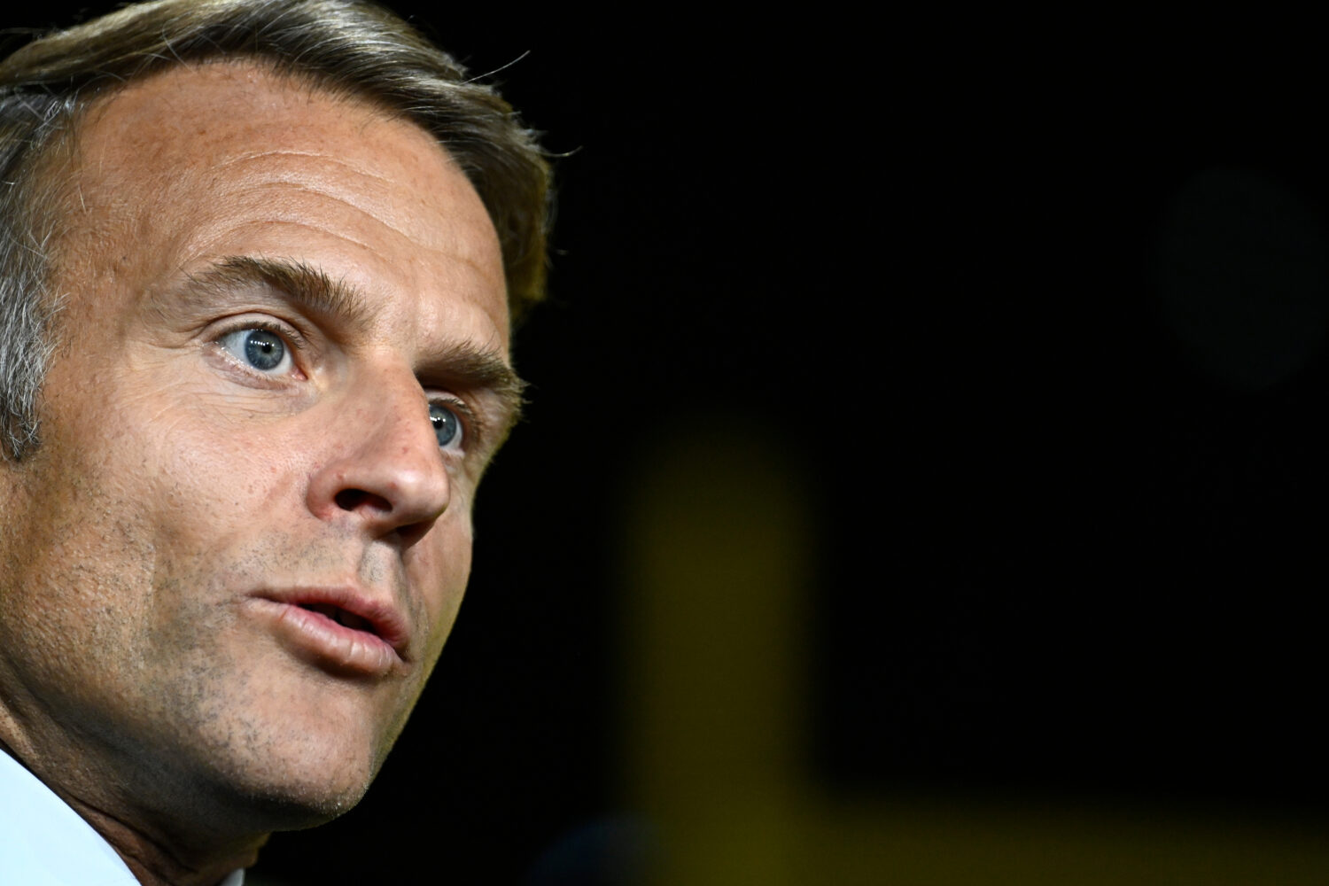 France's President Emmanuel Macron delivers a speech during the "Bpifrance Inno Generation (BIG) ev...