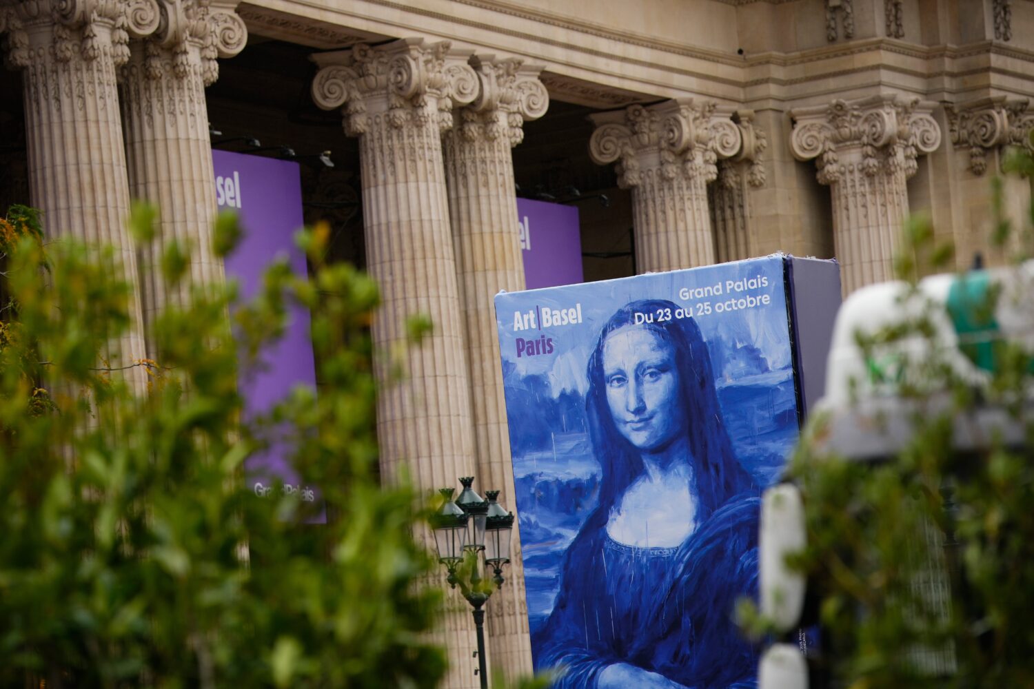 Paris' Grand Palais hosting Art Basel art fair is pictured Friday, Oct. 23, 2026 after planned anti...