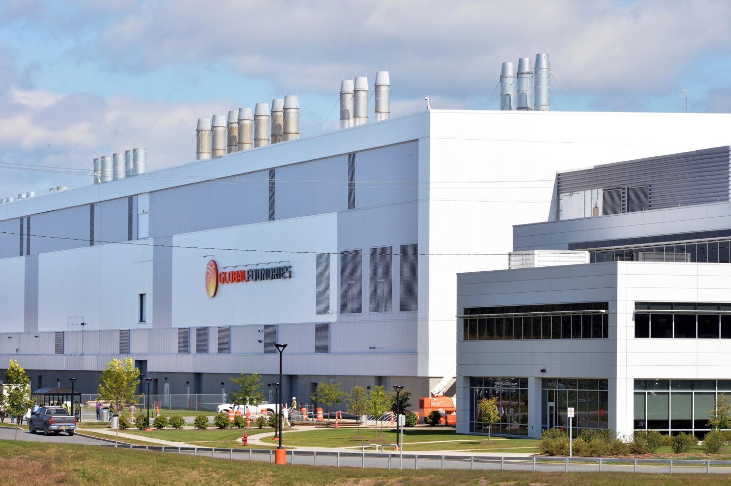 FILE - Tthe GlobalFoundries campus is seen on Sept. 22, 2014, in Malta, N.Y. (John Carl D'Annibale/...