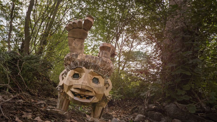 pierce county trolls sculptures...