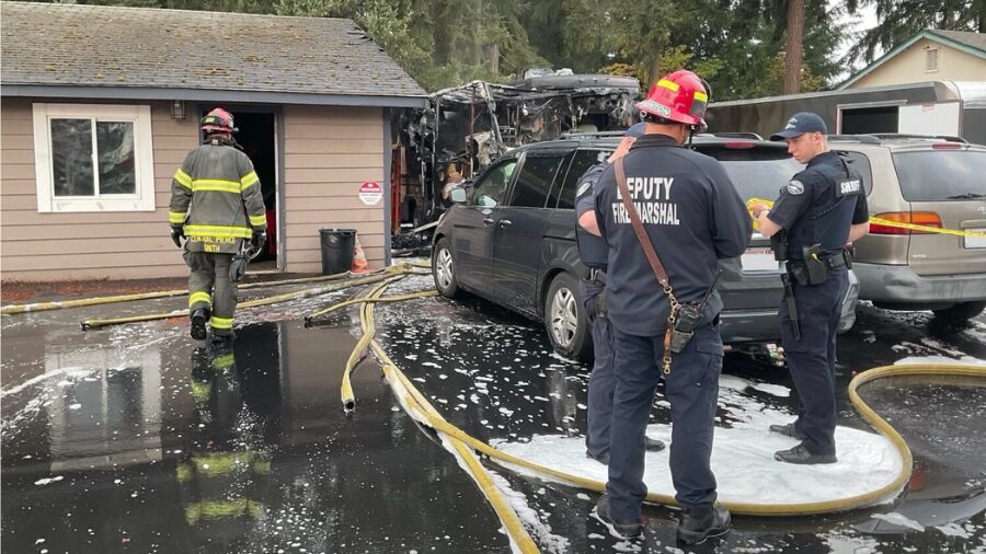 Spanaway Fire Explosion...