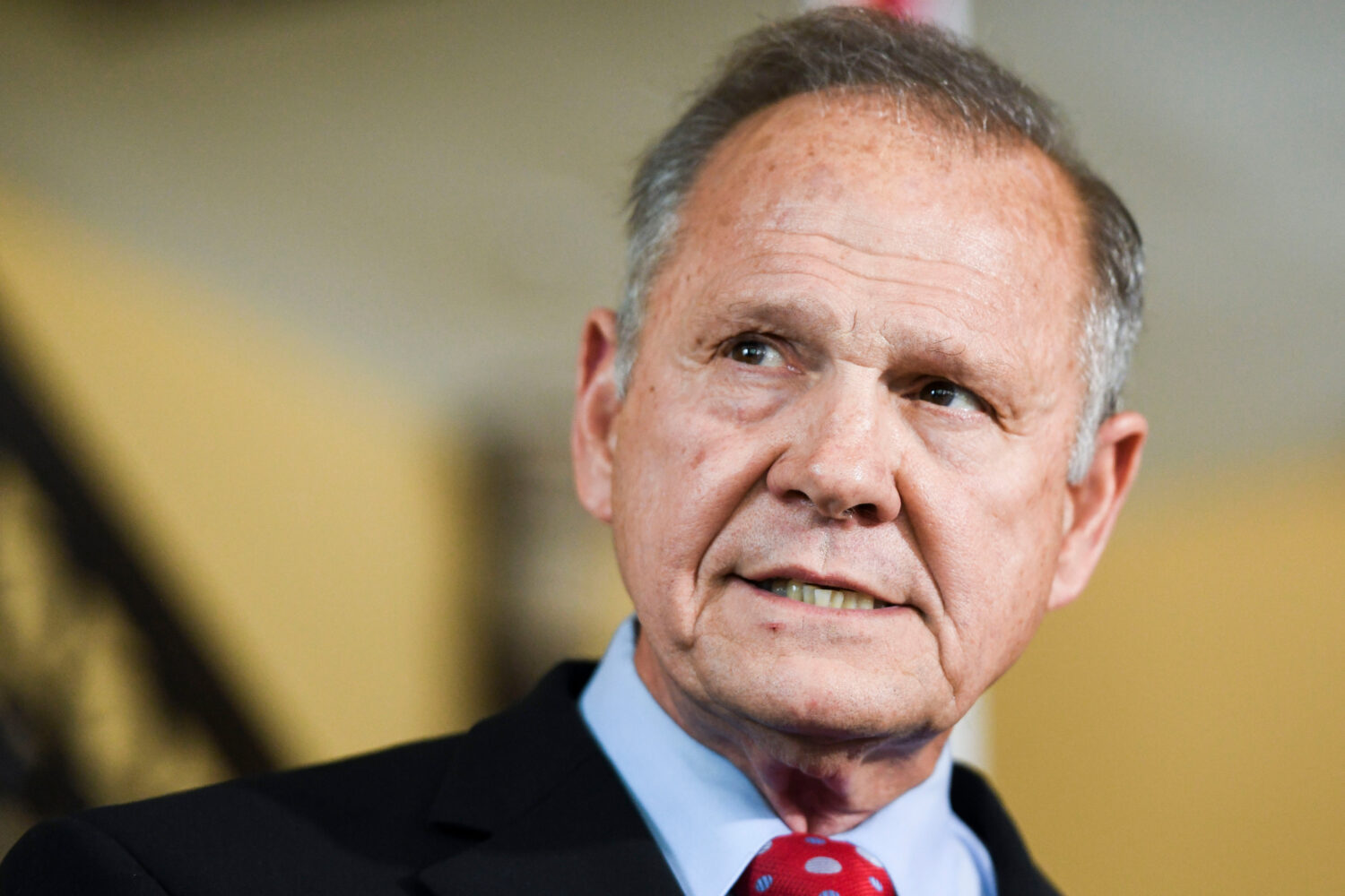 FILE - Former Alabama Chief Justice Roy Moore announces his run for the Republican nomination for U...