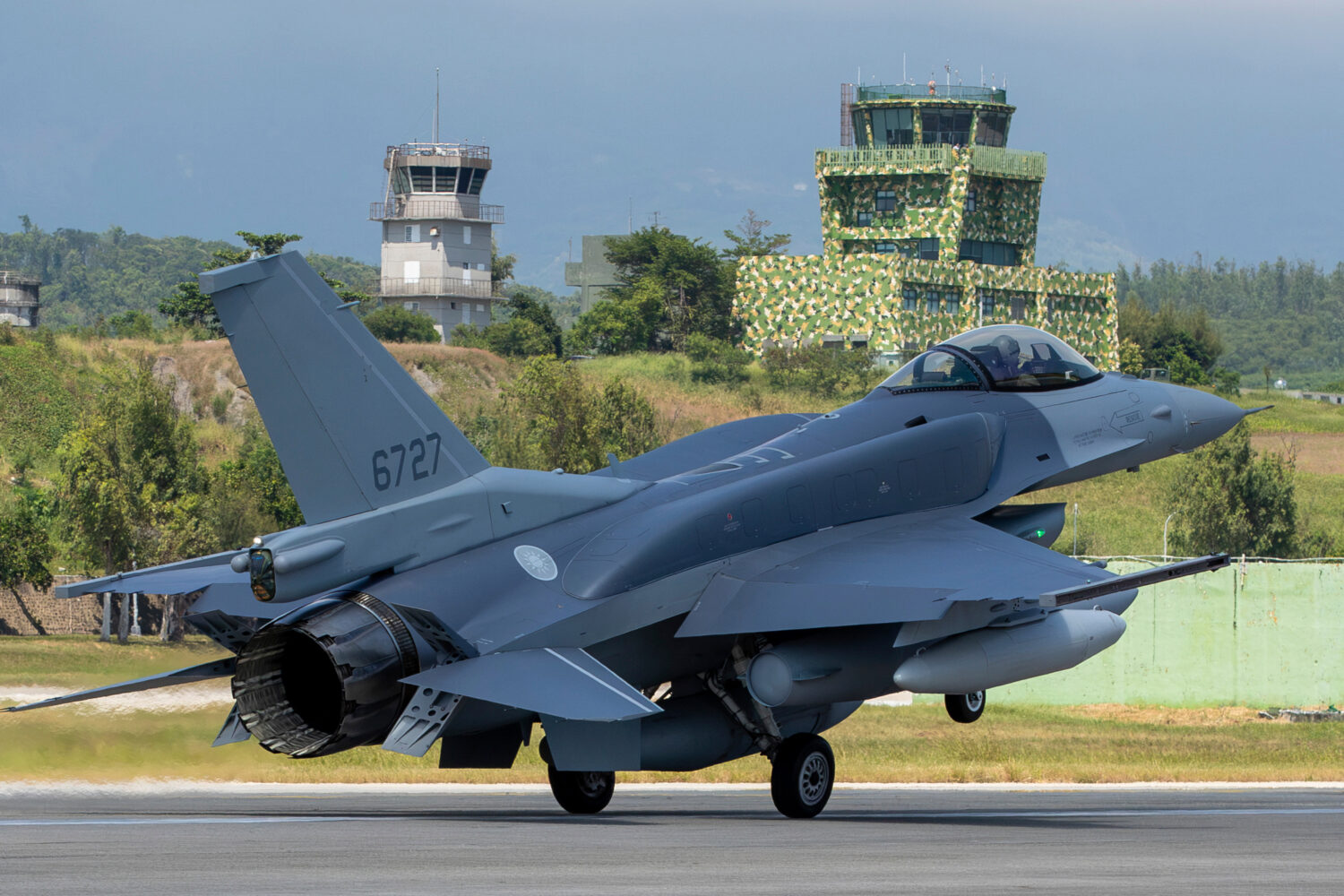 In this photo released by the Taiwan Ministry of National Defense, a F-16V Block 70 fighter jet, on...