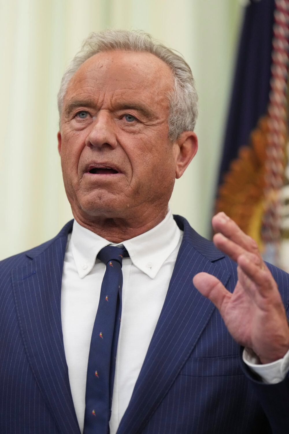 Health and Human Services Secretary Robert F. Kennedy Jr. speaks during an event about healthcare i...