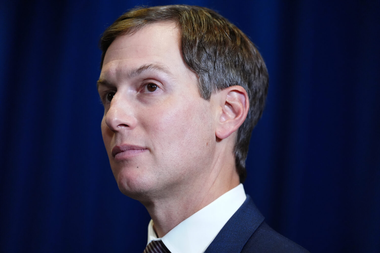 President Donald Trump's envoy Jared Kushner attends a meeting between President Donald Trump and U...