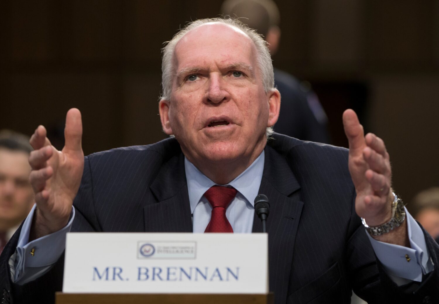 FILE - Former CIA Director John Brennan testifies on Capitol Hill in Washington, June 16, 2016. (AP...
