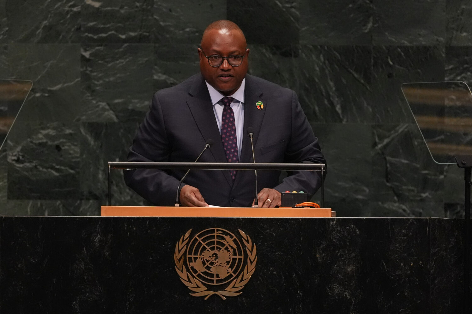 Mulambo Hamakuni Haimbe, Minister for Foreign Affairs of Zambia, speaks during the 81st session of ...