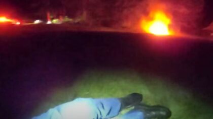VIDEO: Driver pulled from burning car near Arlington, revived after deputies perform CPR