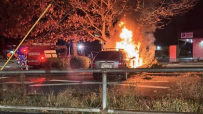 Bystanders rescue driver burning SUV Puyallup...