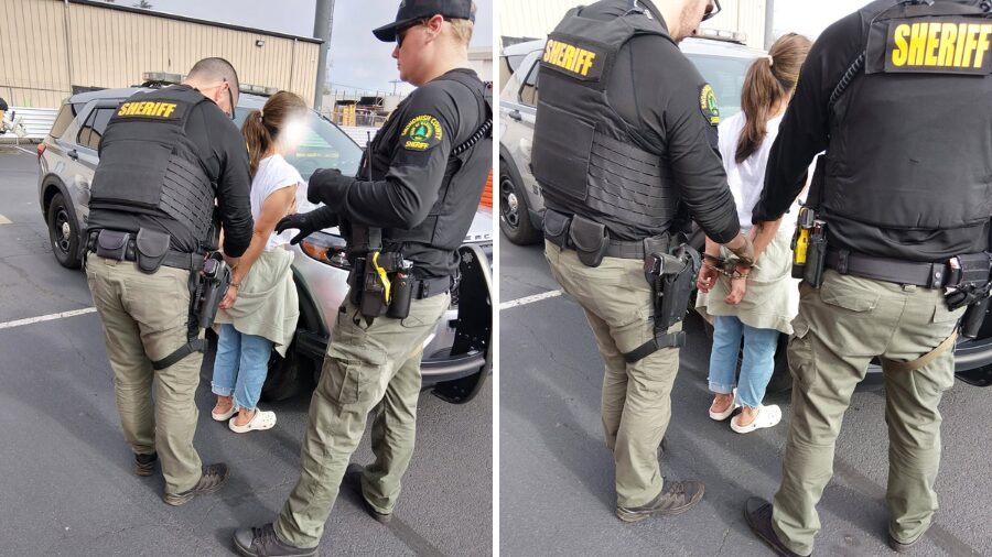 mother arrested...