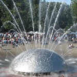 Fountain at Seattle Center, Saturday, August 30th, 2008.