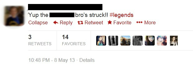 This tweet from May 8 was one of many in response to a photo posted on the social networking site t...