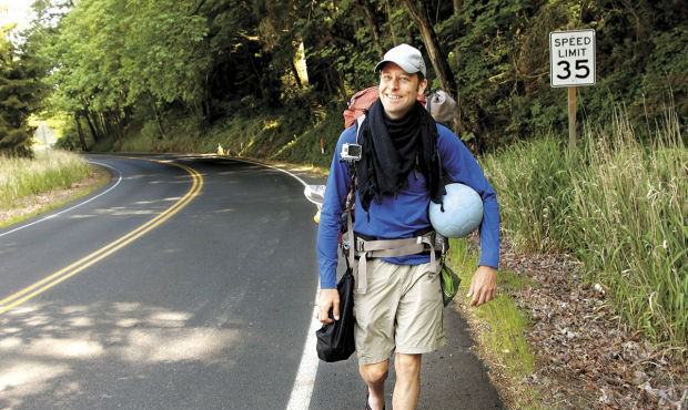 In this photo from his Facebook page, Richard Swanson of Seattle is seen walking at the start of hi...
