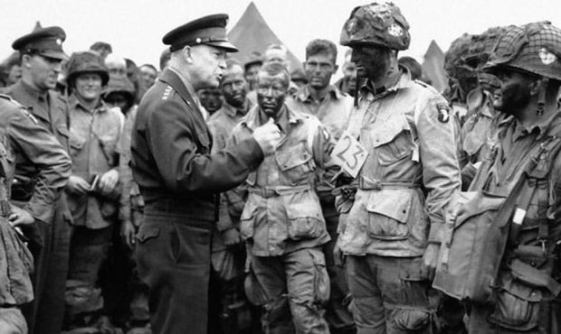 Ed Manley credits words from General Dwight D. Eisenhower will helping him survive the invasion of ...