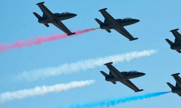 The Patriots Jet Team will fly in place of the Blue Angels this upcoming Seafair weekend. They aren...