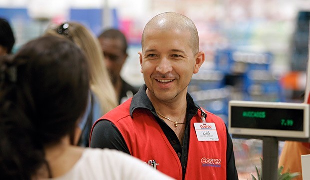 Costco’s experience is that higher wage employees are more productive. (AP Photo/File)...