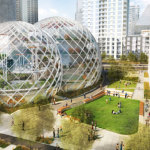 Since submitting their last design, seen above, the architects at NBBJ have made several updates to the spheres that will be the centerpiece of the Amazon campus at on the northern edge of downtown Seattle.