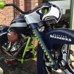 Keith Wong is nationally renowned for his custom motorcycles. But the award-winning Seattle craftsman says he's never come up with a bike like his current creation - a one of a kind tribute to the Seahawks. 