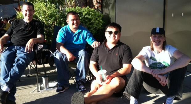 Apple enthusiasts began lining up early Thursday at the University Village Apple store to be the fi...