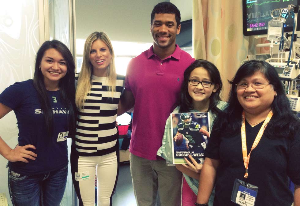 Children's Hospital patient who made Russell Wilson duct-tape