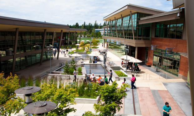 Employees at the Microsoft Redmond campus might be able to enjoy the view after the company announc...