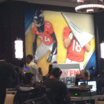 The Broncos poster on Radio Row has given up. 