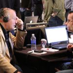 Dori Monson talks to Jerry Kramer on Super Bowl Radio Row Thursday, January 30, 2014.