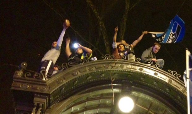 Revelers caused $25,000 in damage to the historic Pioneer Square Pergola Sunday night celebrating t...