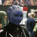 A woman poses for a photo at Emerald City Comicon at the Washington State Convention Center in Seattle, on Saturday, March 29, 2014.