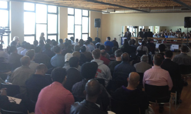Rideshare and cab drivers gathered Sunday afternoon at the Yesler community center to rally support...